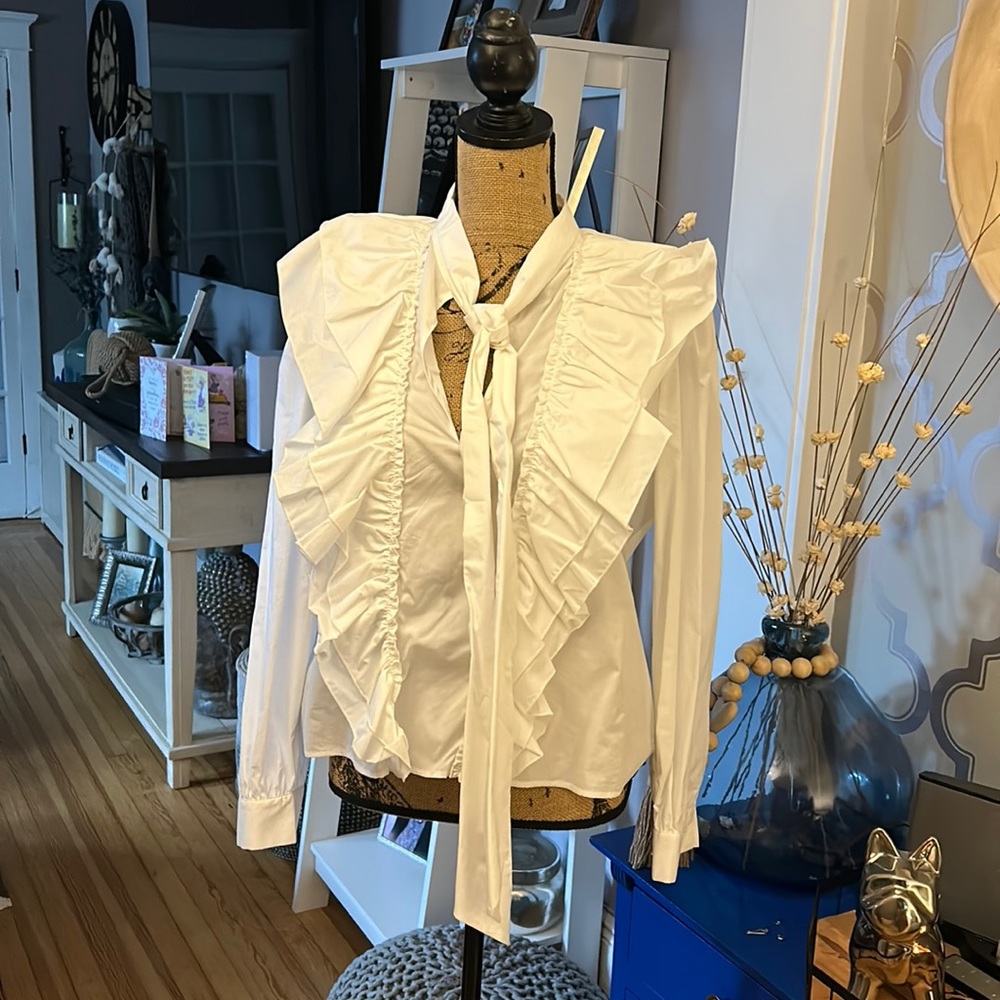 Zara white blouse